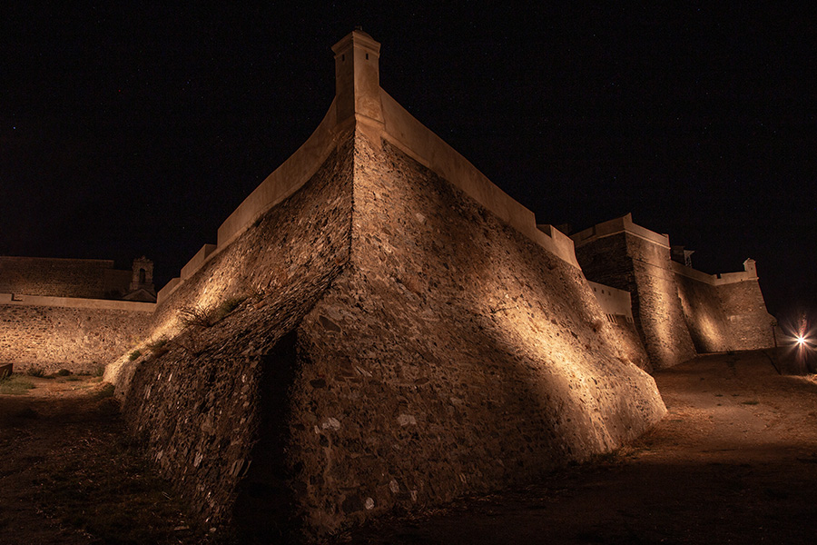 Festung von Juromenha Beleuchtung