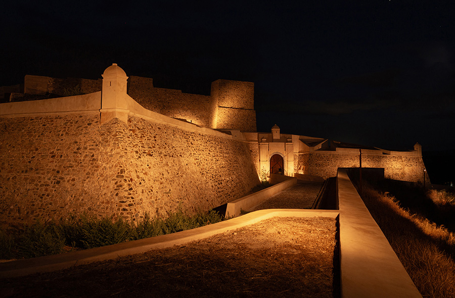 Festung von Juromenha Beleuchtung