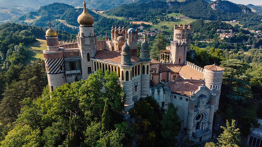 Rocchetta Mattei Beleuchtung