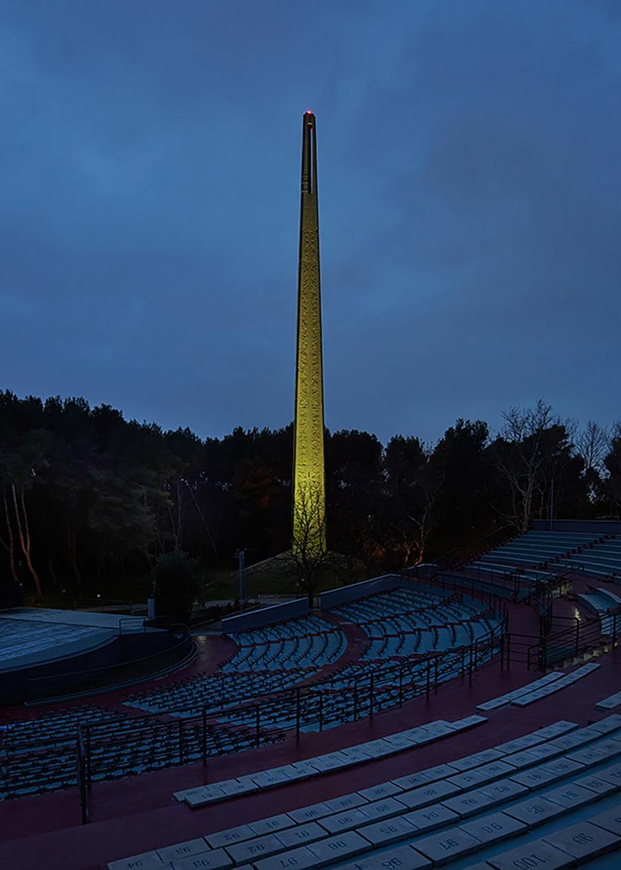 Illuminazione Stele Dannunziana