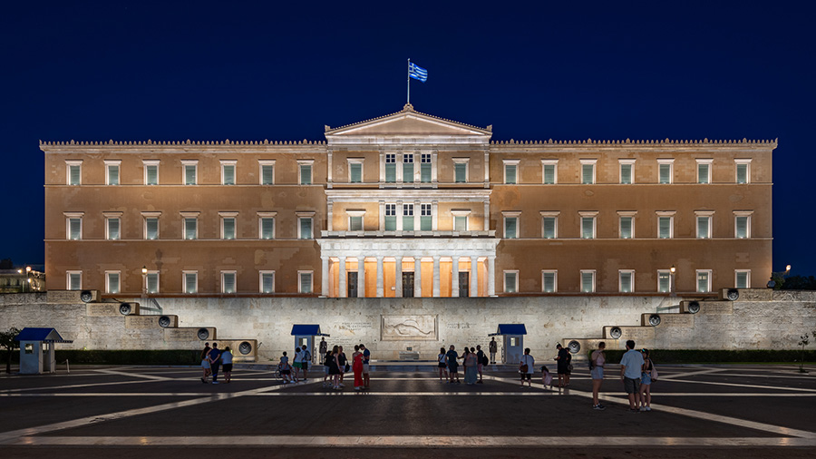 Iluminación Parlamento Helénico de Atenas