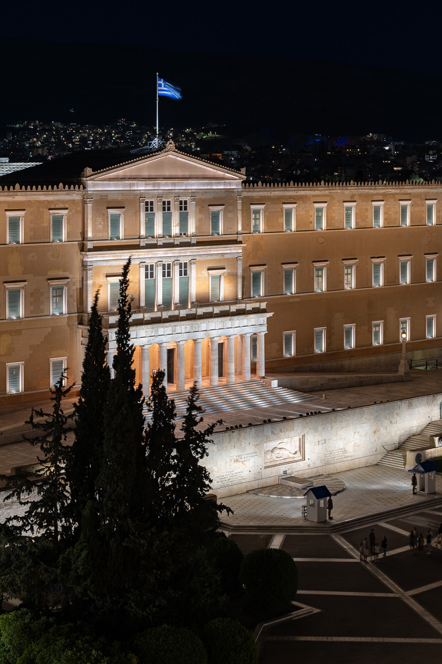 Iluminación Parlamento Helénico de Atenas