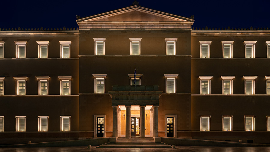 Iluminación Parlamento Helénico de Atenas